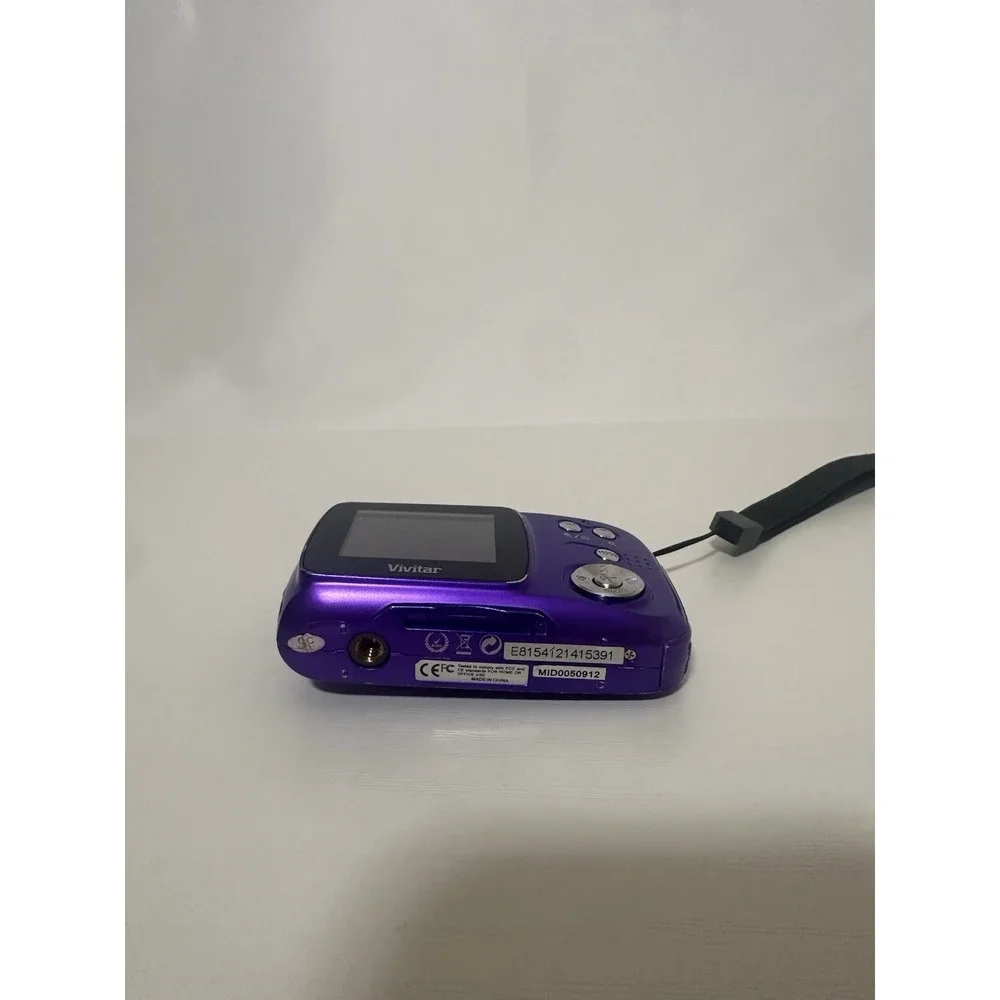 purple Vivitar ViviCam 9112 Digital Camera Untested
